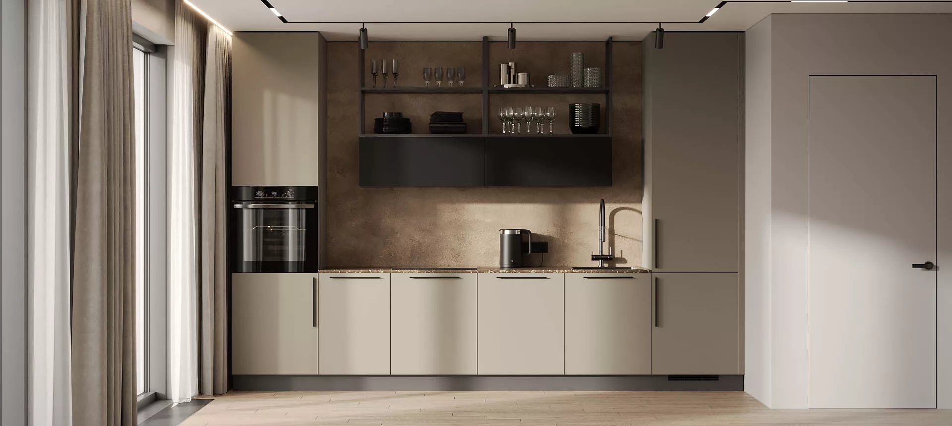 Пепельный Аметист матовый