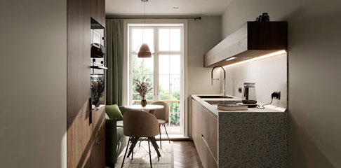 10 лайфхаков в дизайне маленькой кухни