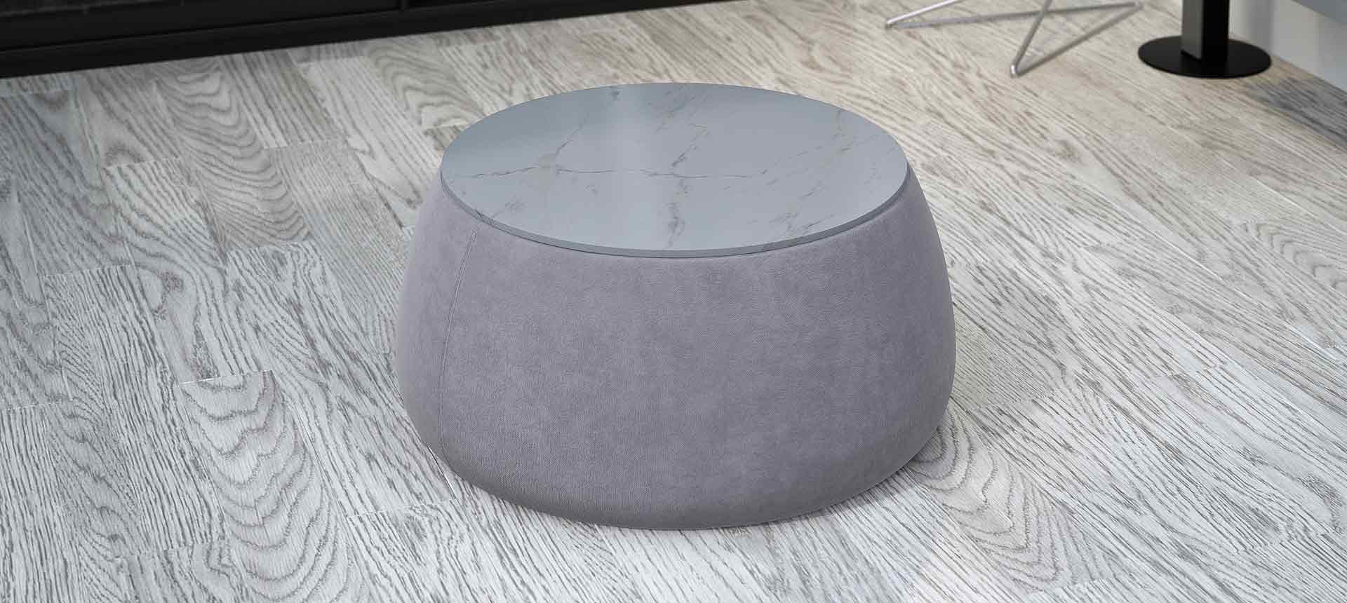 микровелюр Zenit цвет 10 / искусственный камень Мрамор серый 