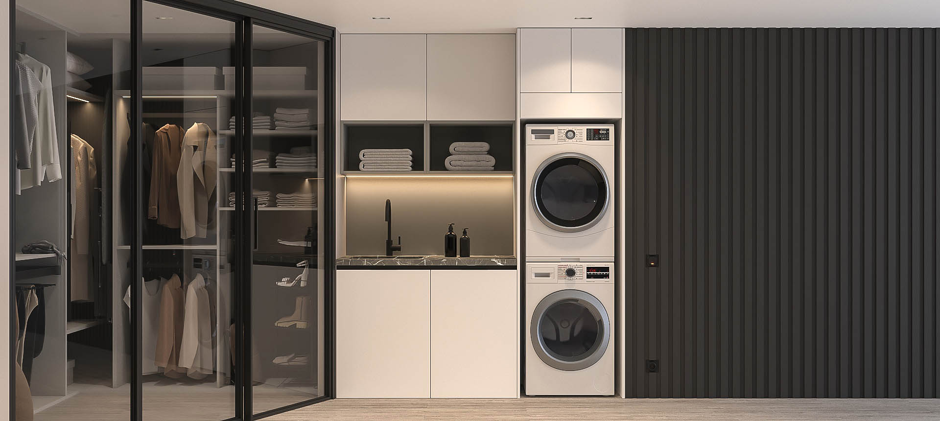 Белый / Стальной графит 