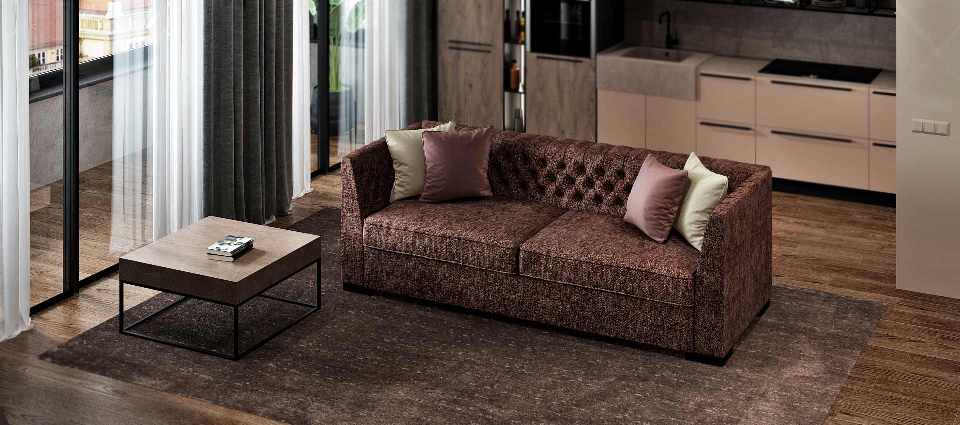 рогожка MILANO цвет 20 Granite