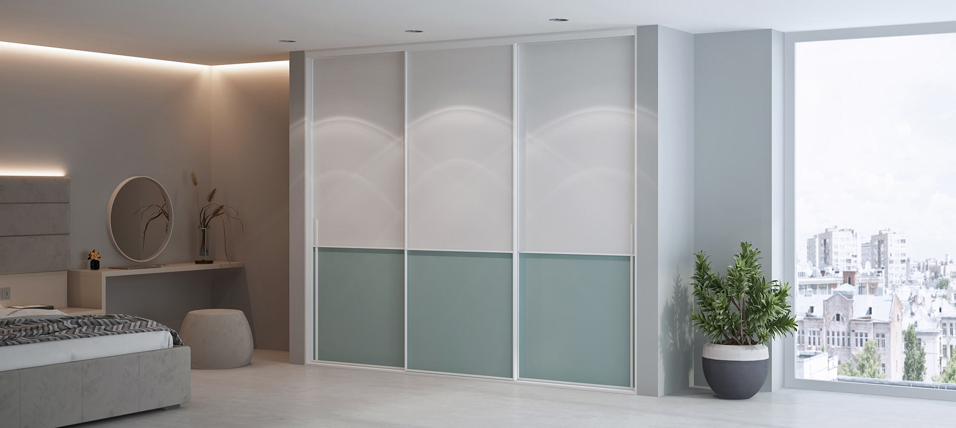 Зелёный фьорд / Белый премиум 