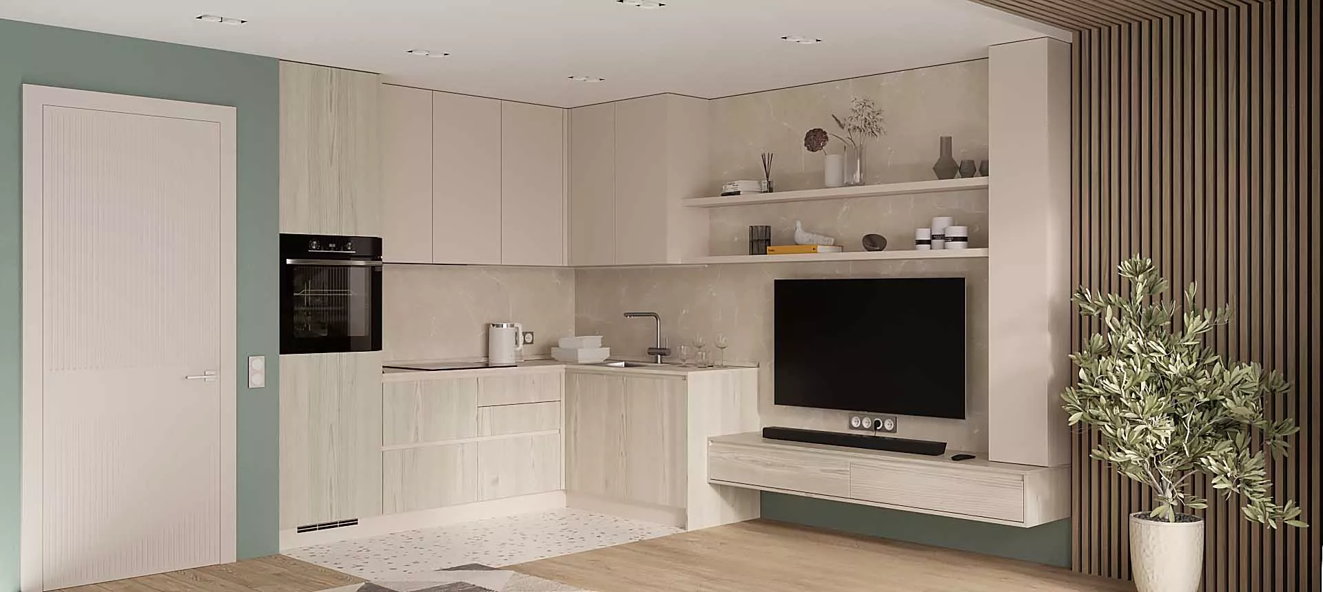 Лиственница горная / Кашемир серый 