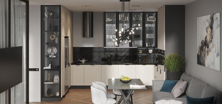 U-образная кухня