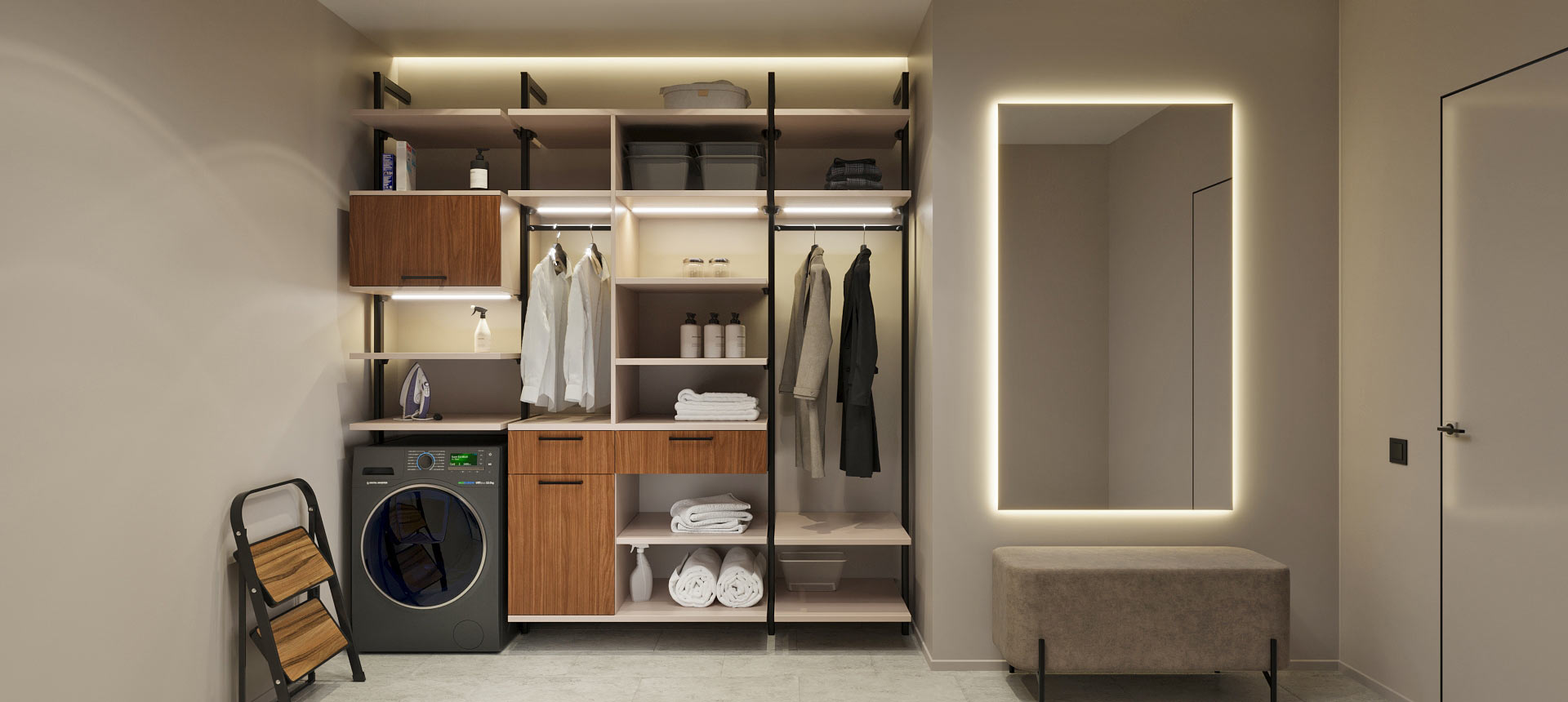 Орех Линкольн / Кашемир серый 