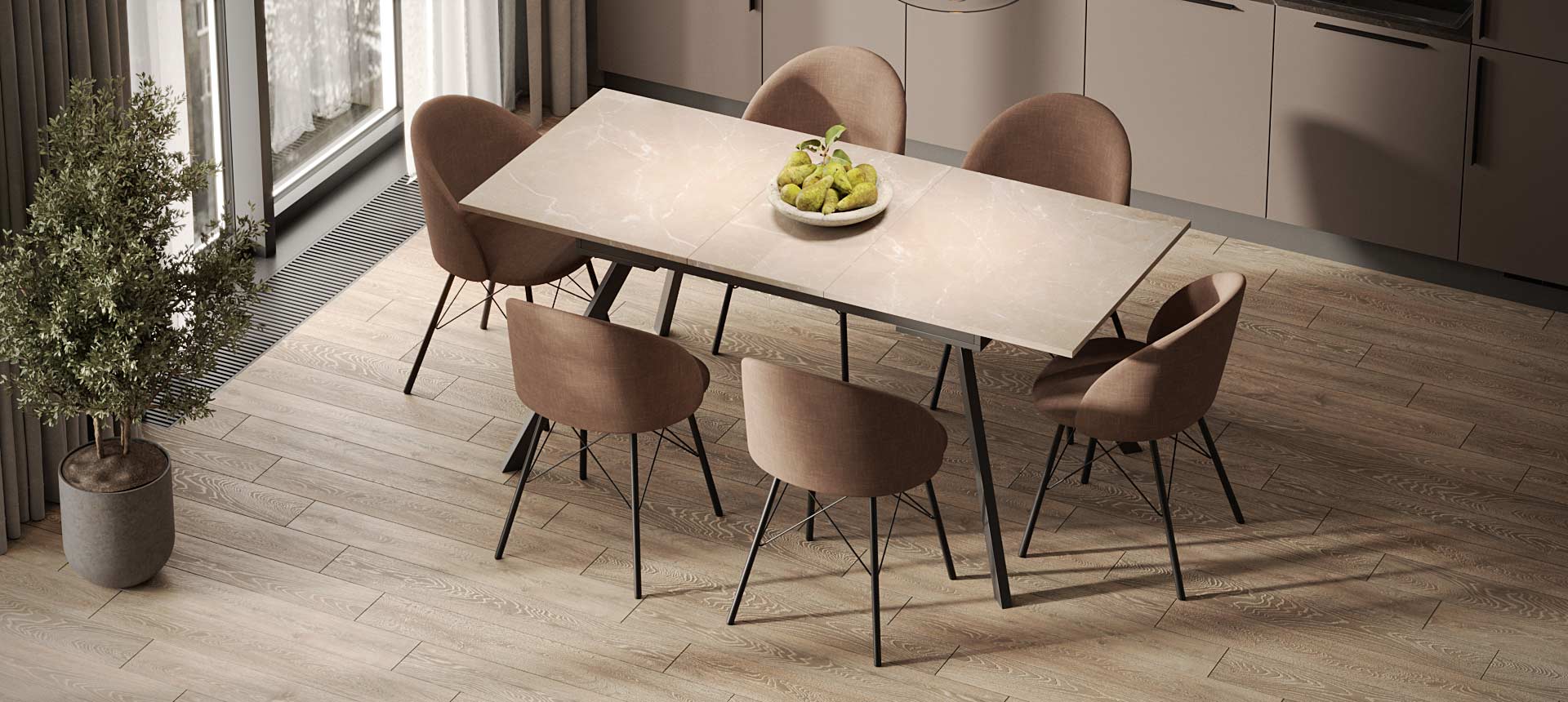 HPL Мрамор Олесунд бежевый