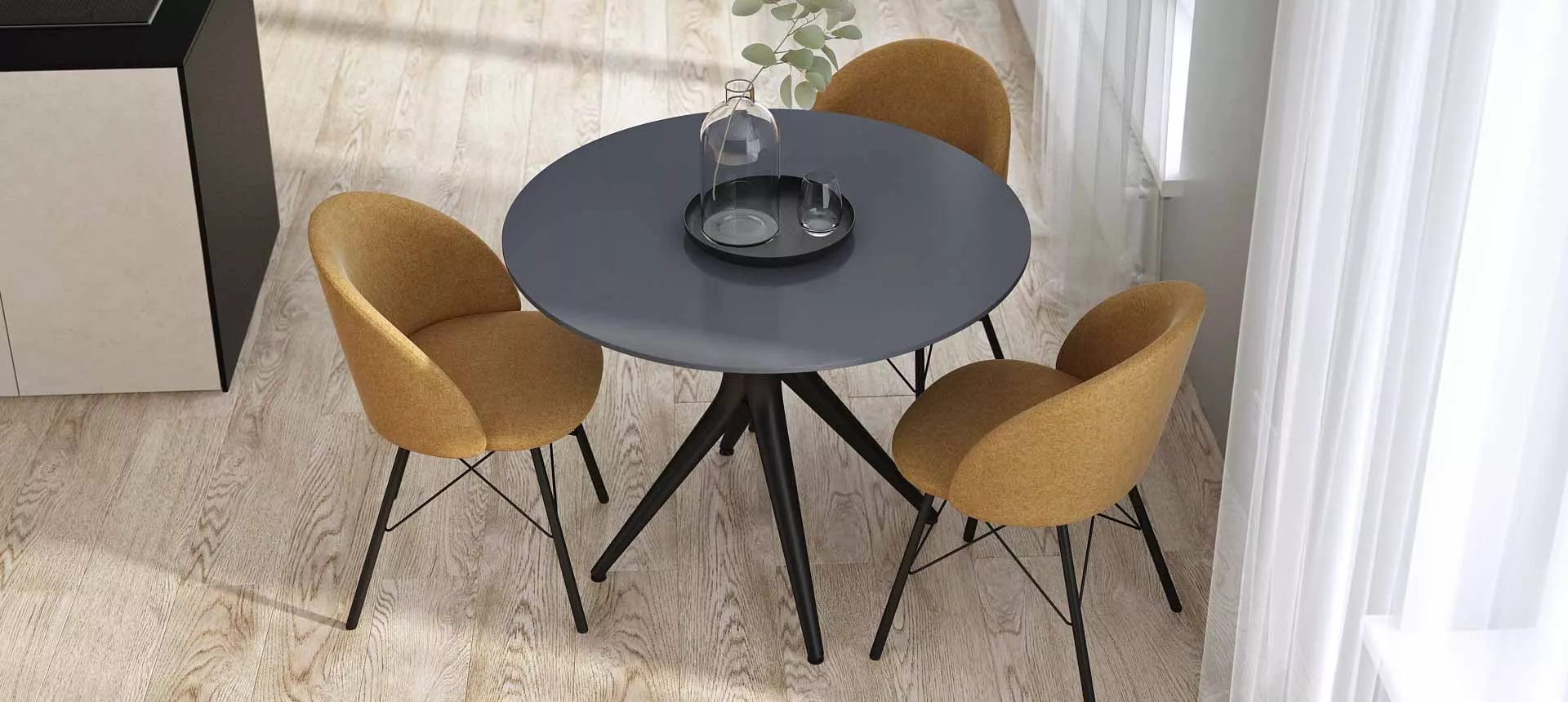 искусственный камень цвет Дымчатый антрацит