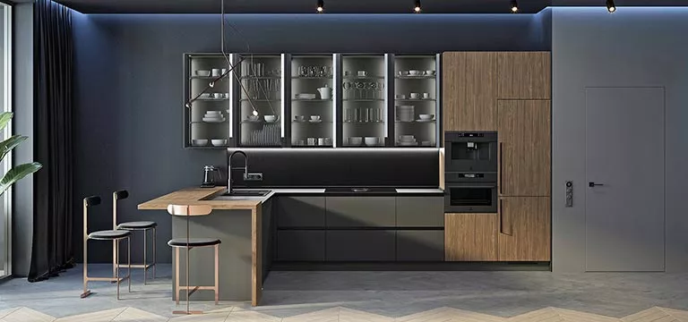 Серая кухня в интерьере: 40 фото и идеи дизайна