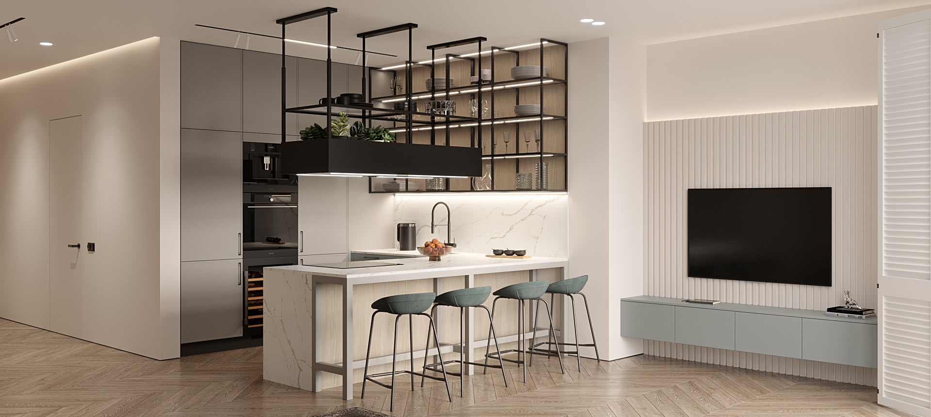 эмаль цвет NCS S 3500-N / Лунный топаз матовый 