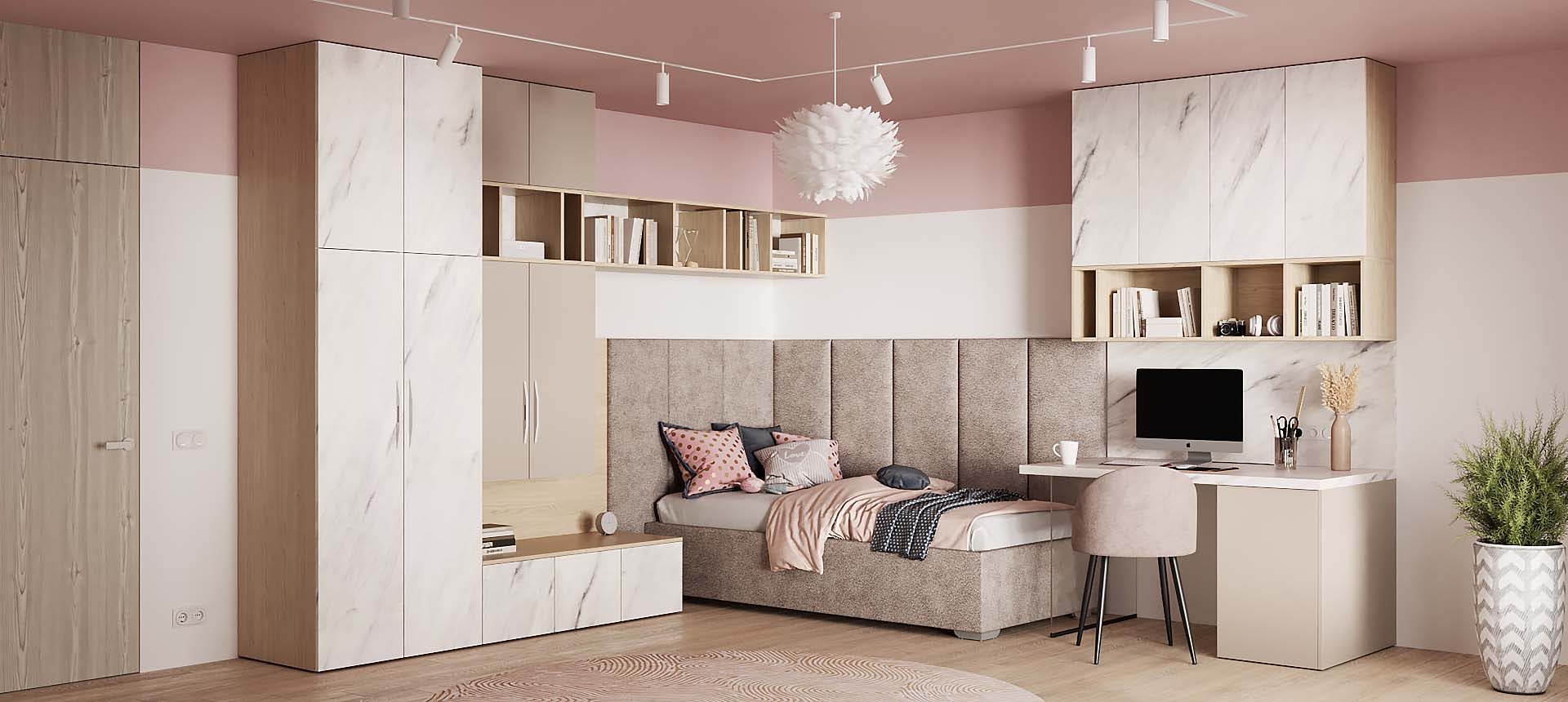 Мрамор Леванто Белый / Белый Фарфоровый Оникс 