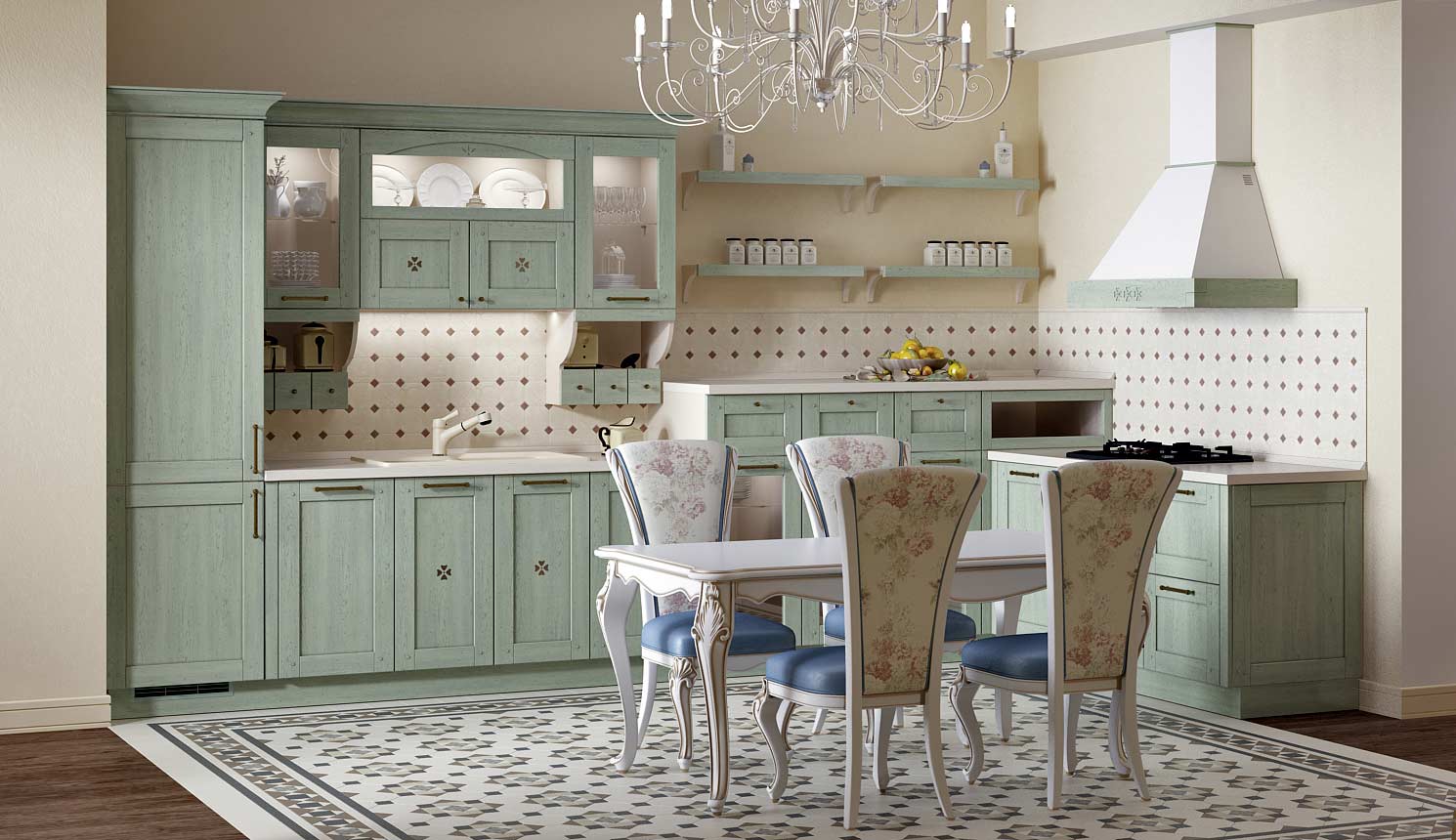 Кухня в стиле прованс: 70 фото и идей дизайна