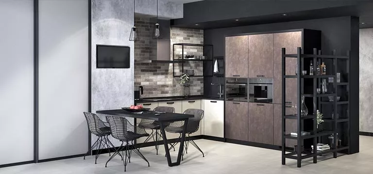 Кухни в стиле лофт: 100 фото дизайна интерьера