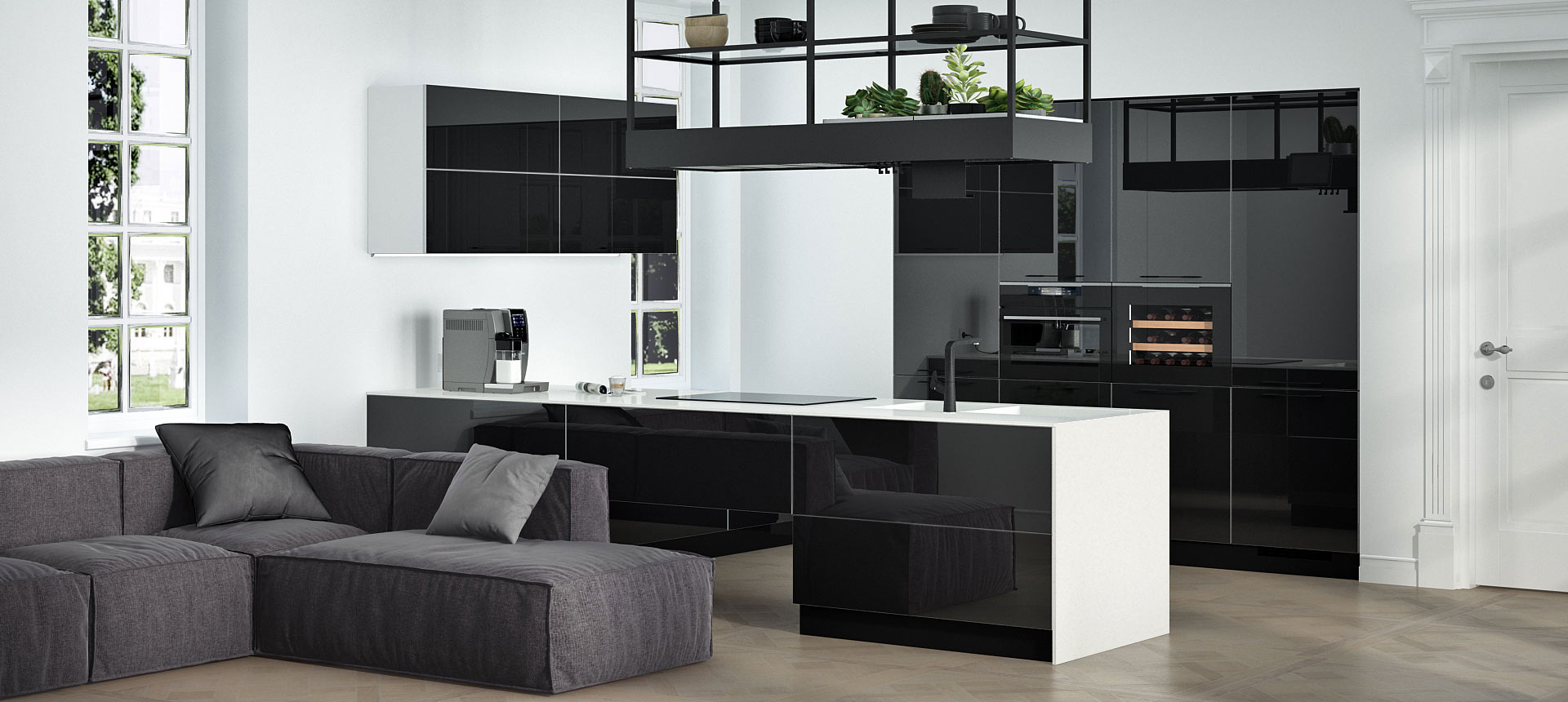 стекло Лакобель цвет Чёрный