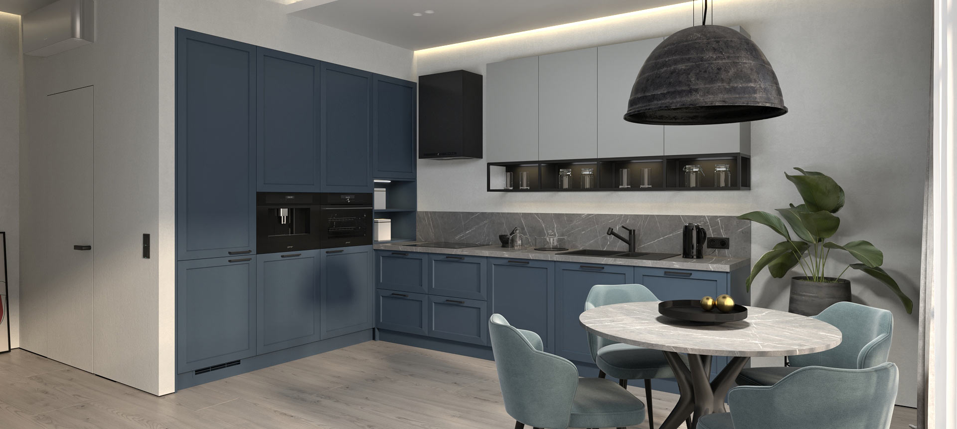 эмаль цвет NCS S 7010-R70B / Стальной графит матовый 