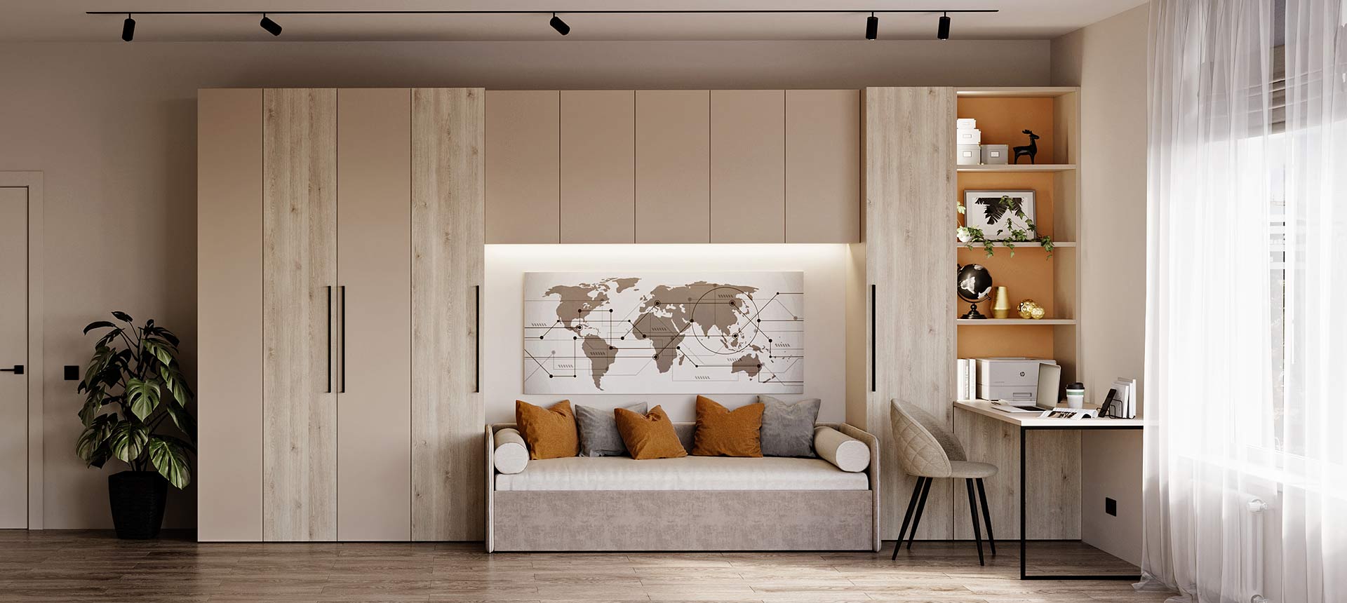 Кашемир серый / Сосна Аланд 