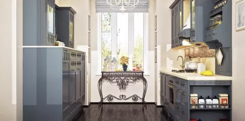 Двухрядная кухня