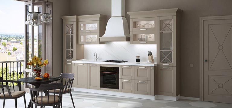 Бежевая кухня: дизайн интерьера в 50 фото