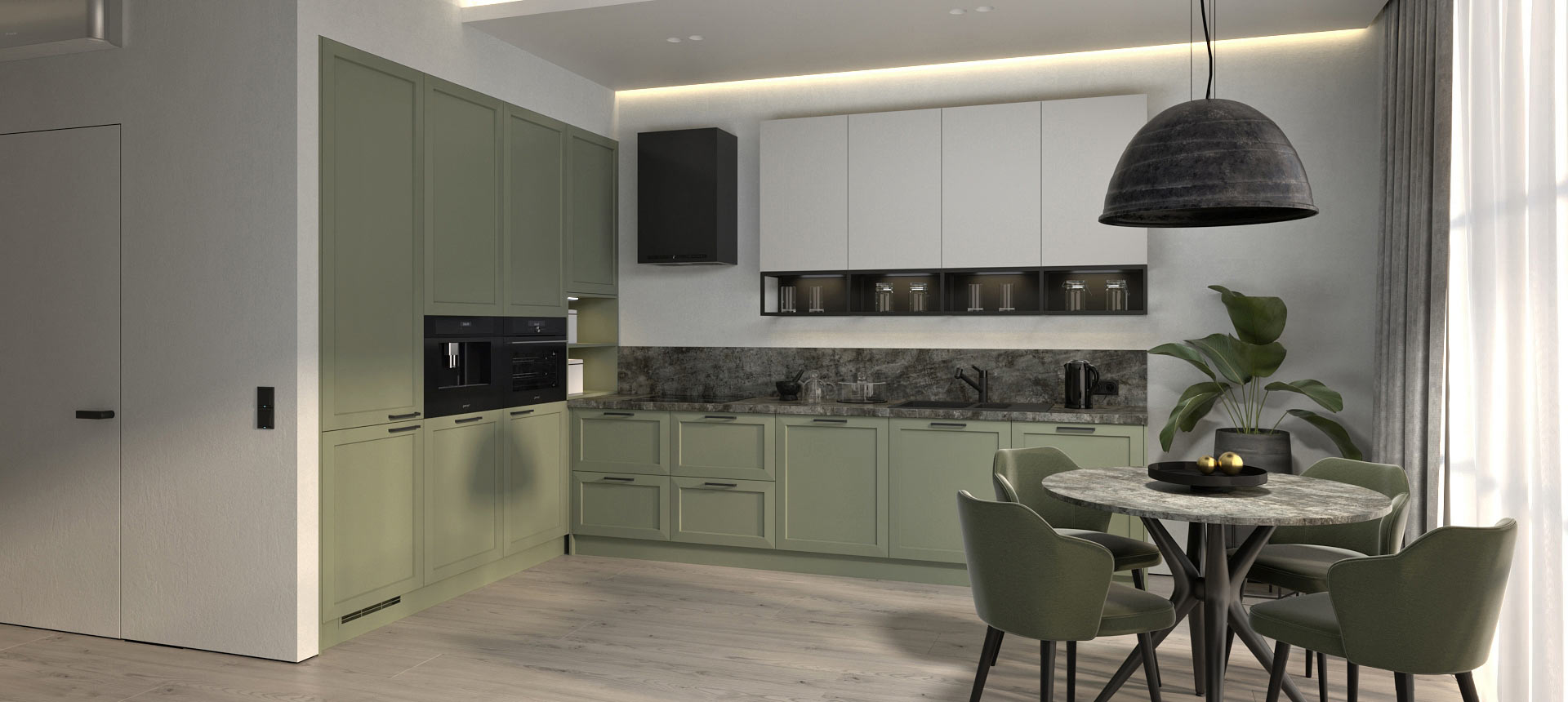 эмаль цвет NSC S 3020-G30Y / Горный хрусталь матовый 