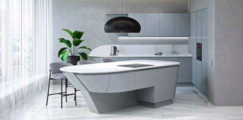 Дизайн кухни с островом — оригинально и функционально