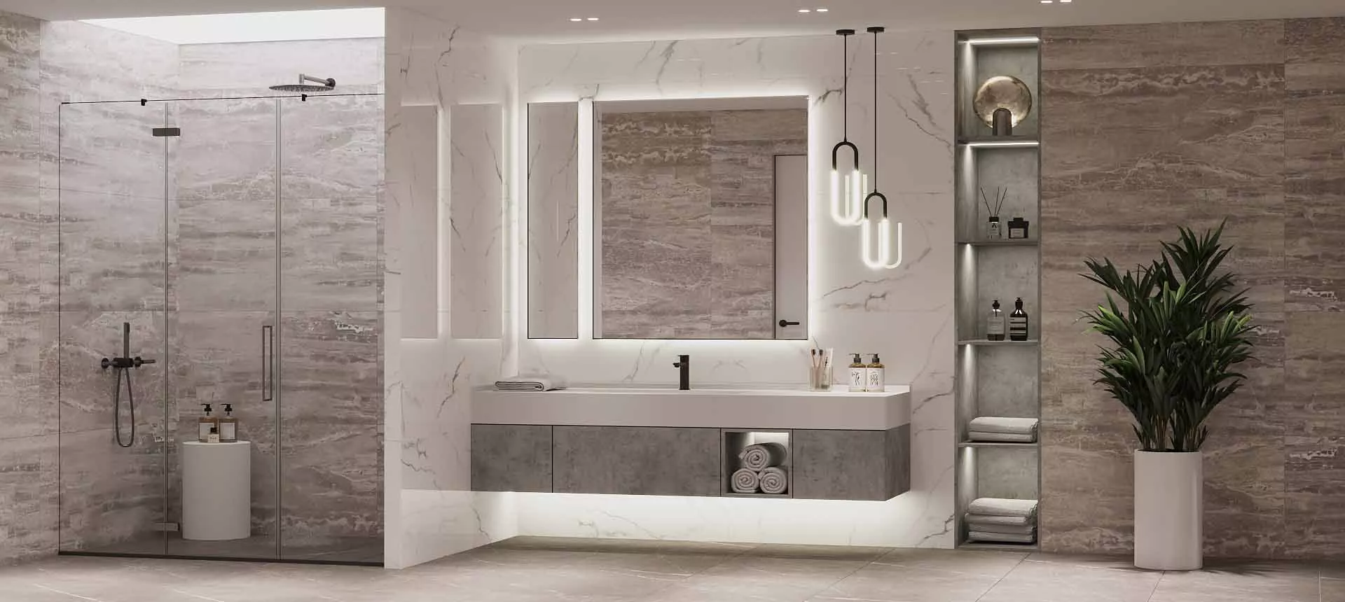 Бетон Чикаго светло-серый