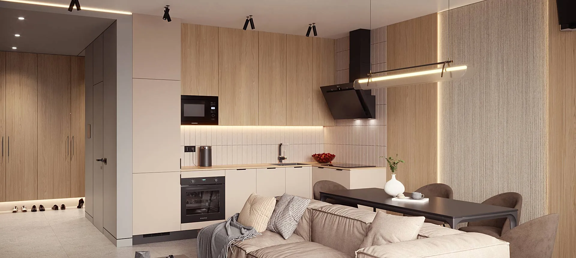 Кашемир серый / Дуб Кассела 