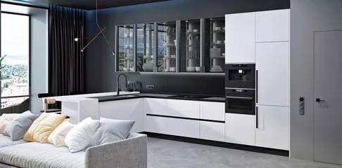 Какую столешницу подобрать к белой кухне