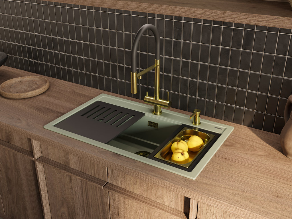 Смесители и мойки для кухни. Модные тренды 2024-2025 - фото №25