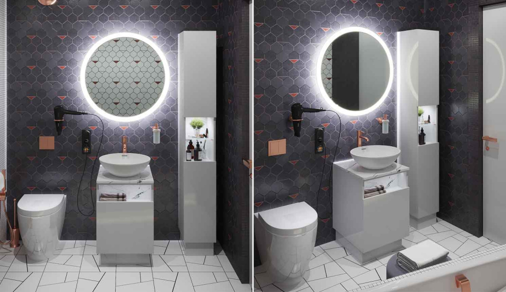 Освещение в ванной: как организовать, какие светильники выбрать, что учесть при подборе - фото №21