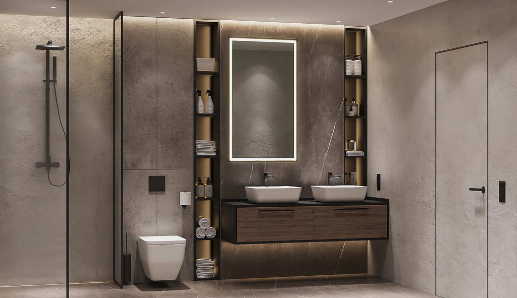 Освещение в ванной: как организовать, какие светильники выбрать, что учесть при подборе - фото №4