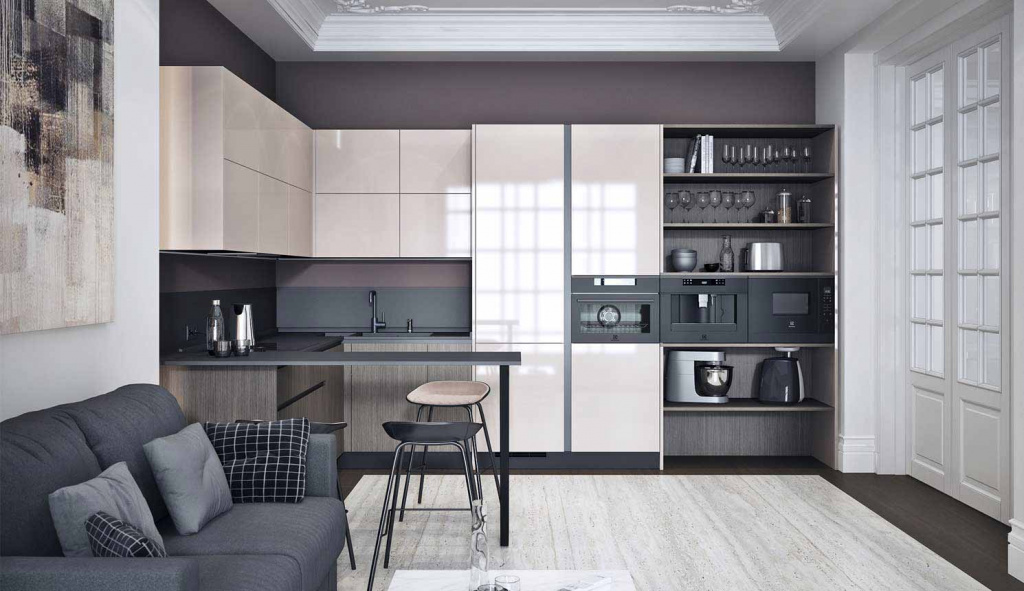 Дизайн кухни-гостиной: 50 фото и идеи совмещения интерьера - фото 7