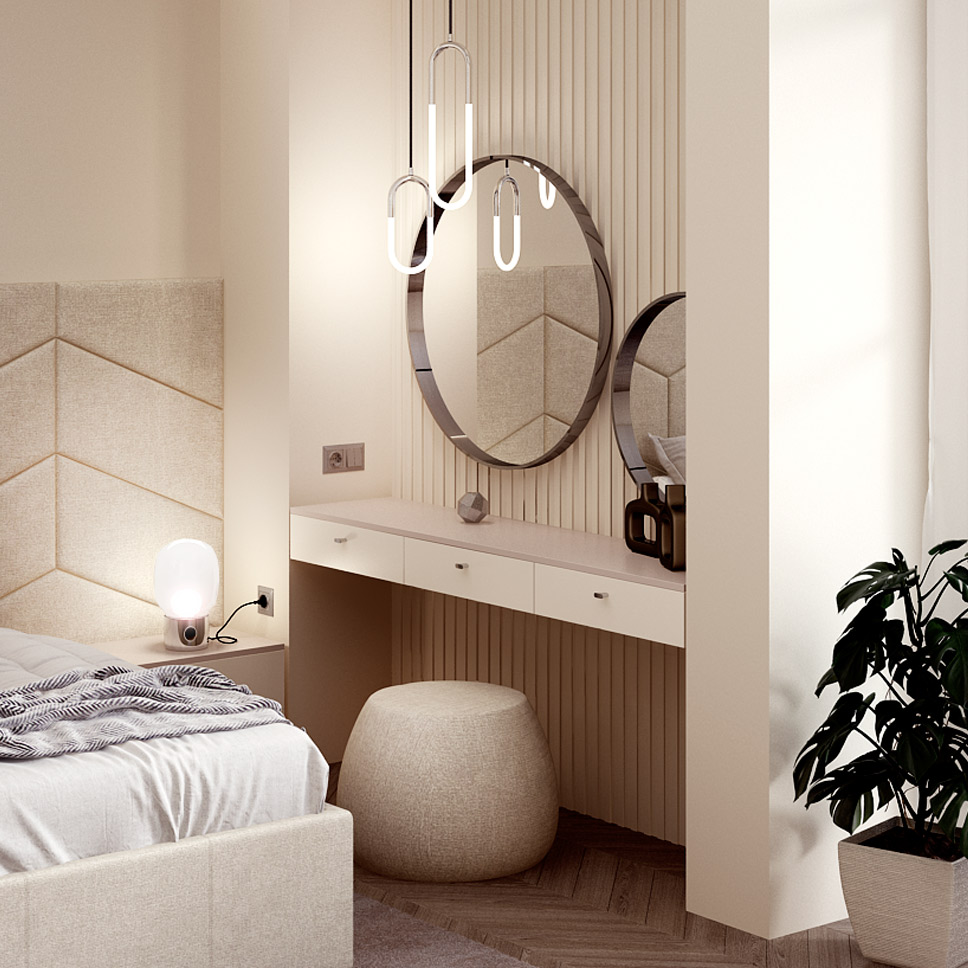 Только для девочек: 20 классных идей, как обустроить туалетный столик с зеркалом - фото №10