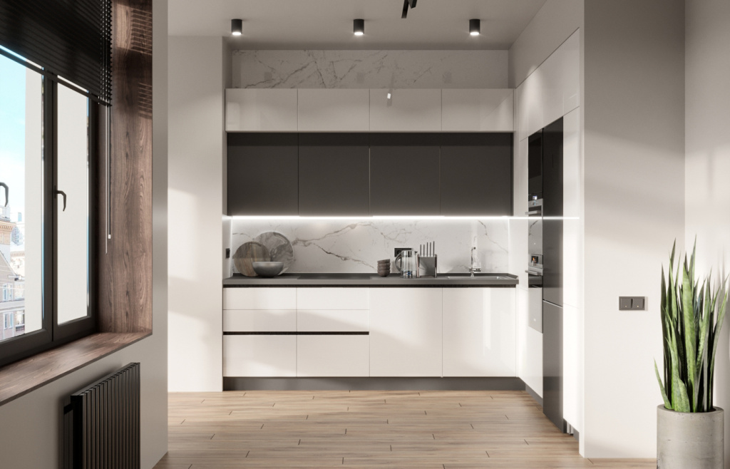 Кухня в стиле минимализм: тенденции дизайна - фото №56