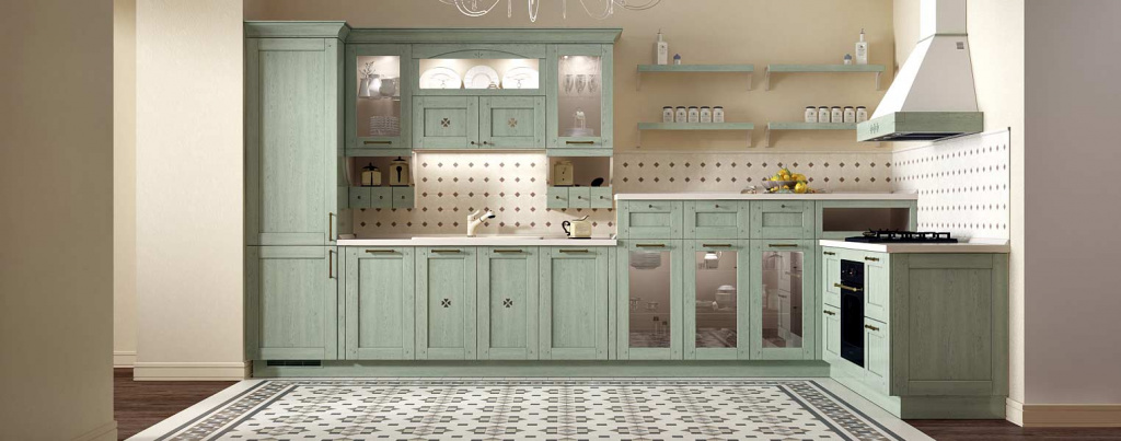 Зеленая кухня: идеи дизайна в 75 фото - фото №28