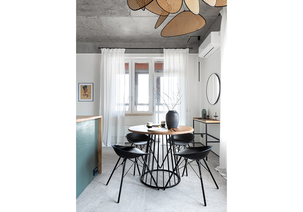 Северная сдержанность и южный темперамент в однокомнатной квартире - фото №25