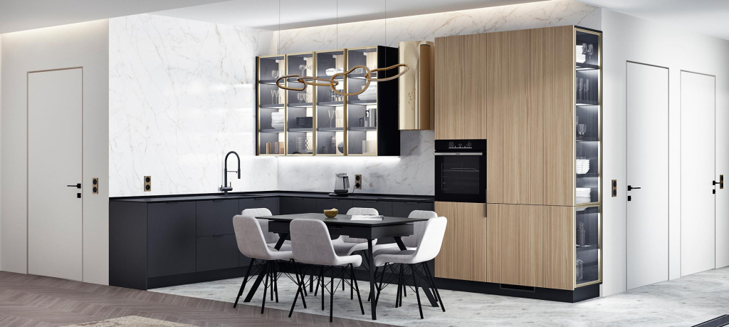 Кухня в загородном доме - фото №20