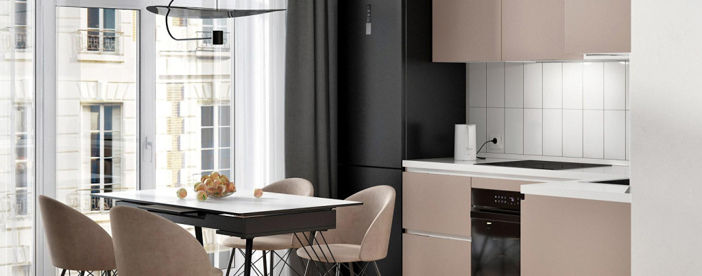 Современная кухня для молодой пары без детей - фото №17