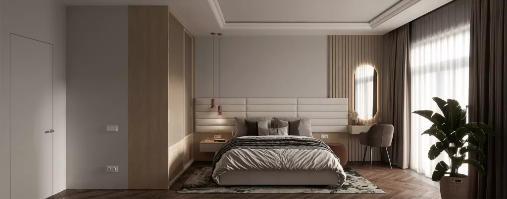 Технологии, минимализм и уют: тренды в дизайне современной спальни - фото №4