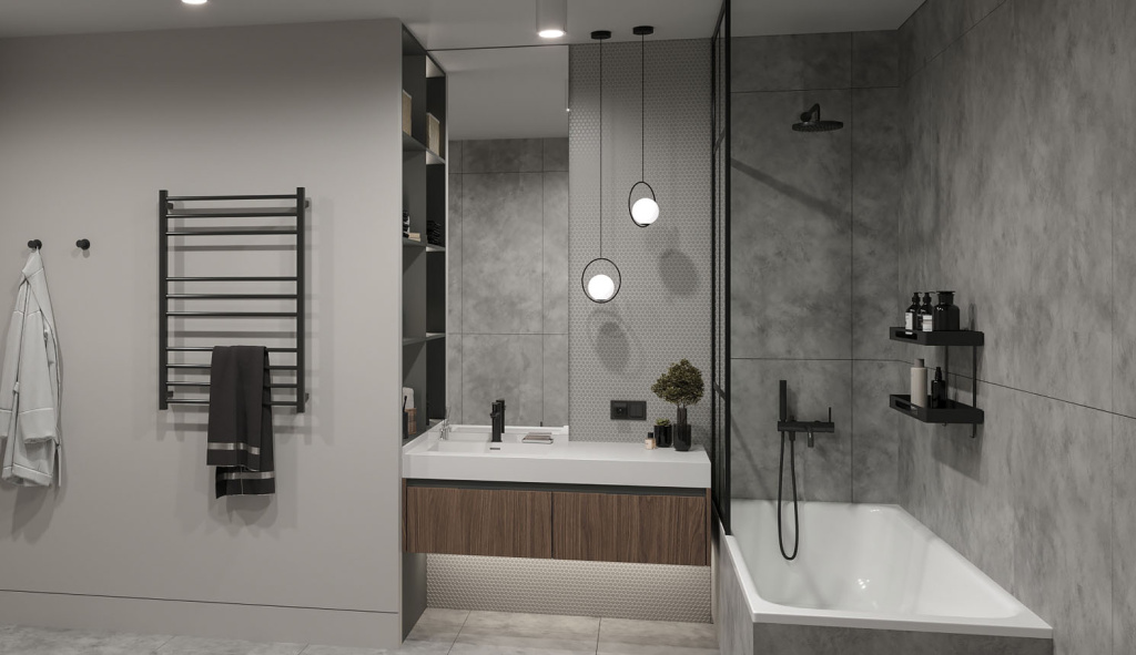 Тренды дизайна ванной комнаты 2025 года - фото №20