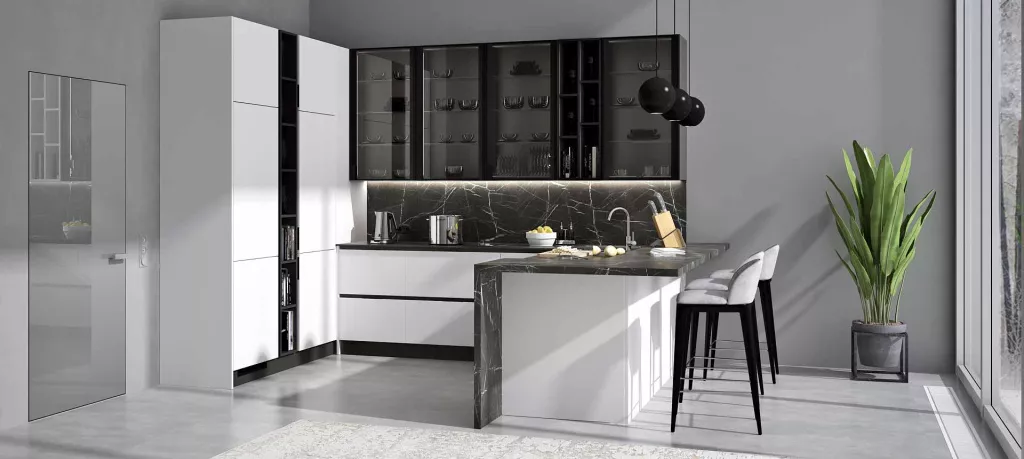 П-образная кухня: как правильно выбрать и обустроить - фото №30