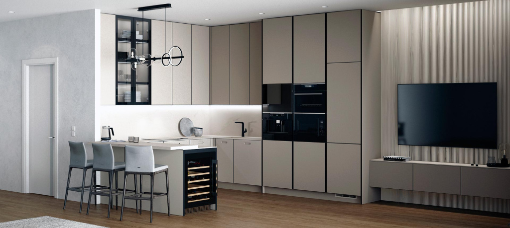 Кухня в загородном доме - фото №22