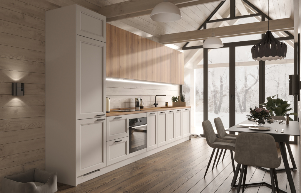 Кухня в загородном доме - фото №13