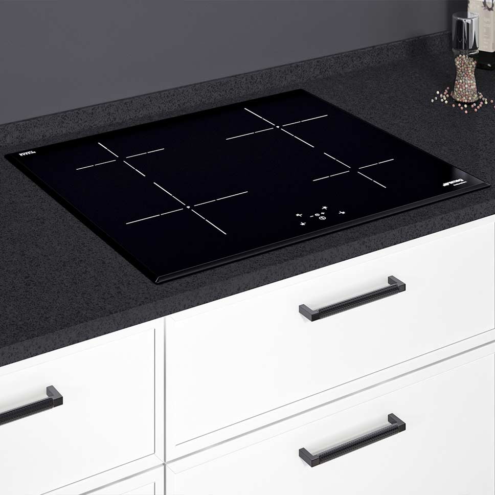 Белая кухня с черной столешницей + 20 фото - фото №13