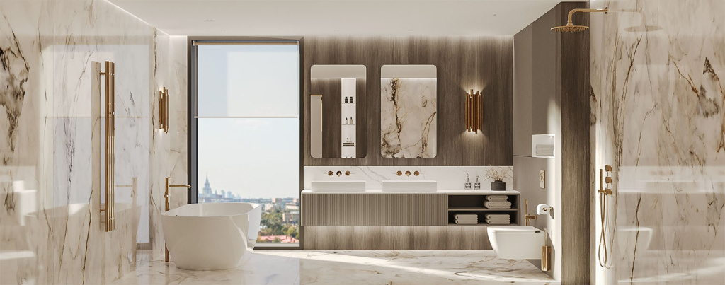 Освещение в ванной: как организовать, какие светильники выбрать, что учесть при подборе - фото №18