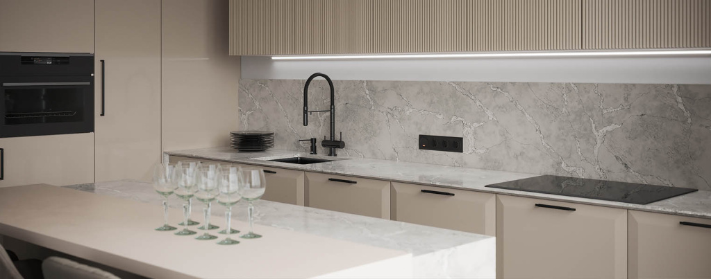 Современная кухня для молодой пары без детей - фото №15