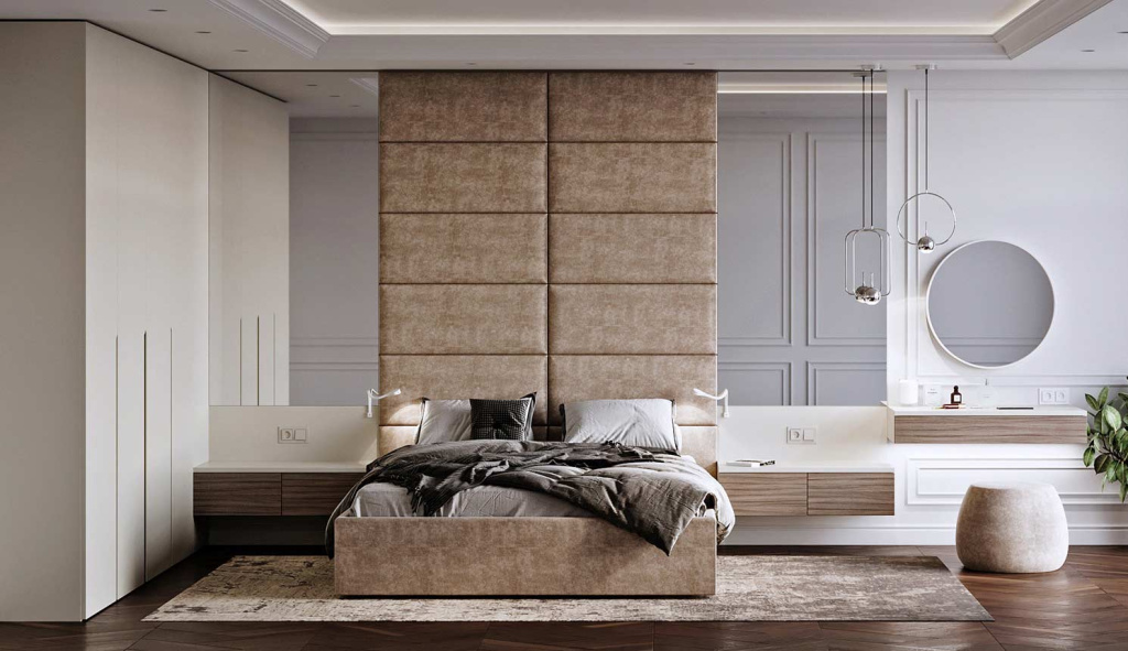 Как спроектировать вместительный шкаф в маленькой спальне - фото №15