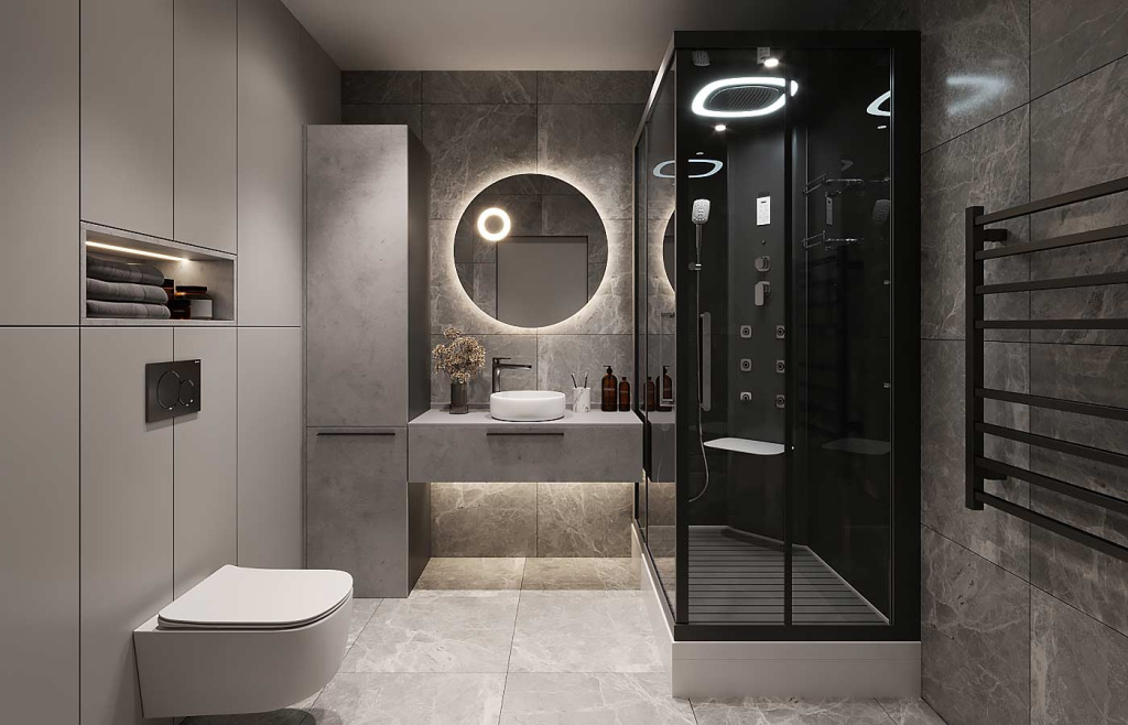 Ванная в стиле лофт: 50 фото и 50 идей - фото №36