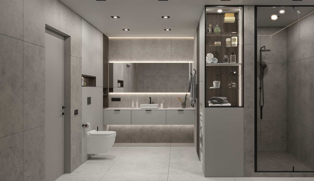 Ванная в стиле лофт: 50 фото и 50 идей - фото №26