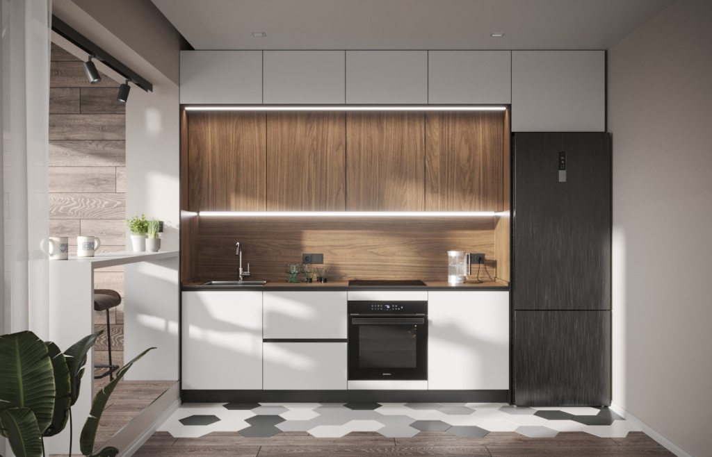 10 лайфхаков в дизайне маленькой кухни - фото №39