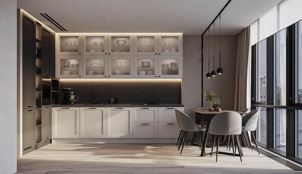 Дерево, стекло, металл: топ-20 сочетаний для современной кухни - фото №6