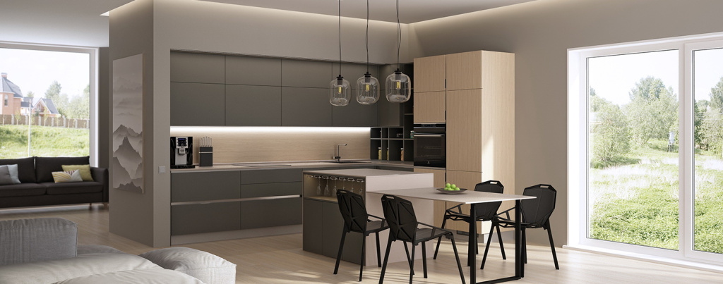 Топ-6 нестандартных кухонь: 47 фото в интерьере, современные решения - фото №15